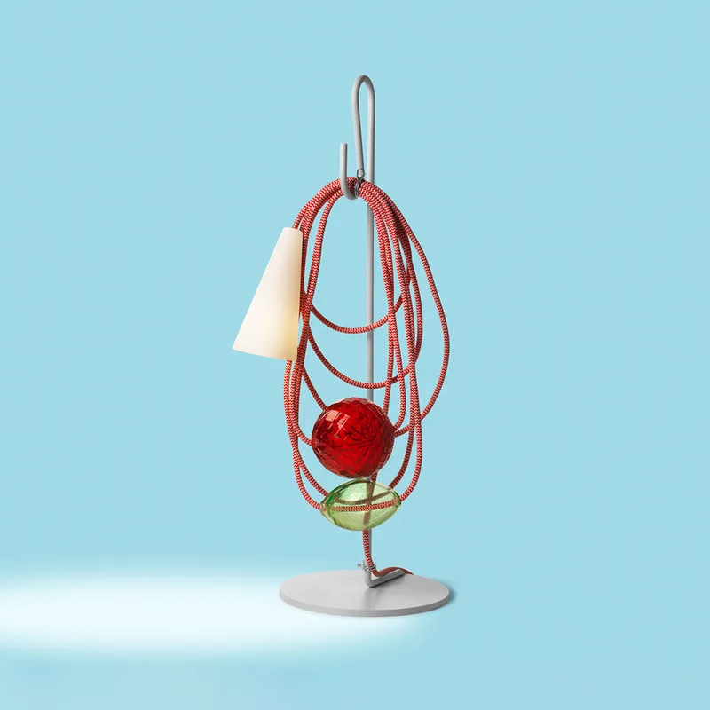 Filo Tafellamp Emerald King - Foscarini - Woonkamer - Designer - Metaal - Met lampenkap von Foscarini – Produktfoto