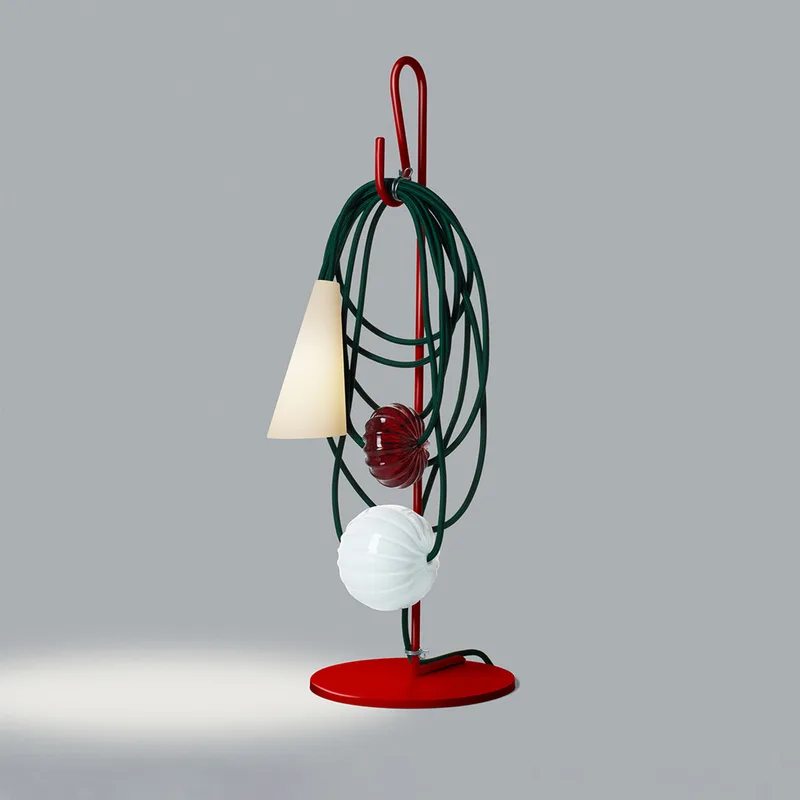 Filo Tafellamp Ruby Jaypure - Foscarini - Woonkamer - Designer - Metaal - Met lampenkap von Foscarini – Produktfoto