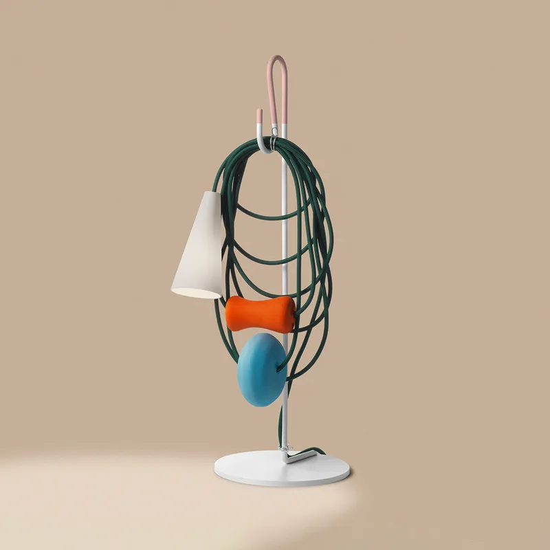 Filo Tafellamp Teodora - Foscarini - Woonkamer - Designer - Metaal - Met lampenkap von Foscarini – Produktfoto