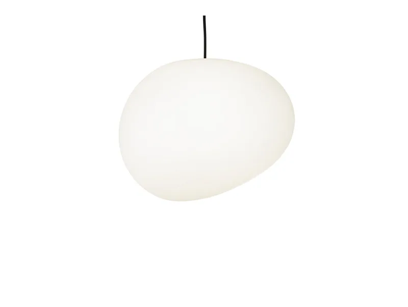 Gregg buiten hanglamp Large, wit - Foscarini - Terras - Kunststof von Foscarini – Produktfoto