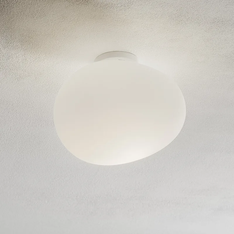 Gregg Media wand-/plafondlamp, wit - Foscarini - Woonkamer - Designer - Glas - Bol von Foscarini – Produktfoto