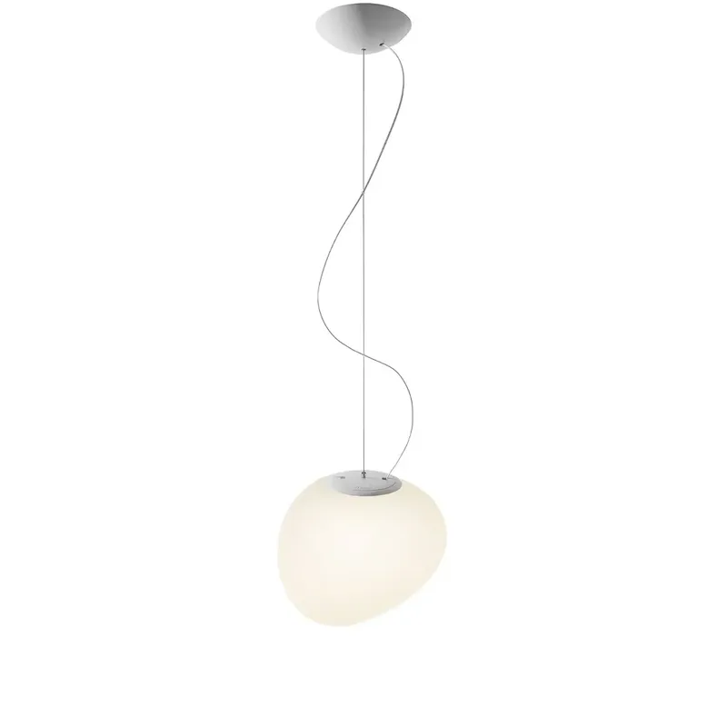 Gregg Midi Pendelleuchte Weiß de Foscarini – photo du produit