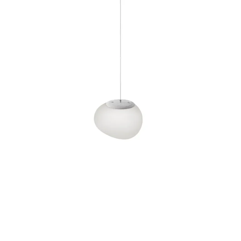 Gregg piccola Pendelleuchte Weiß de Foscarini – photo du produit