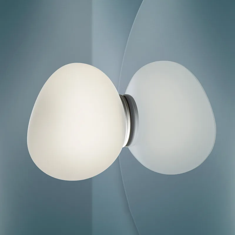 Gregg Piccola Wandlamp IP44 Mirror Wit - Foscarini - Badkamer - Designer - Glas - Rond von Foscarini – Produktfoto