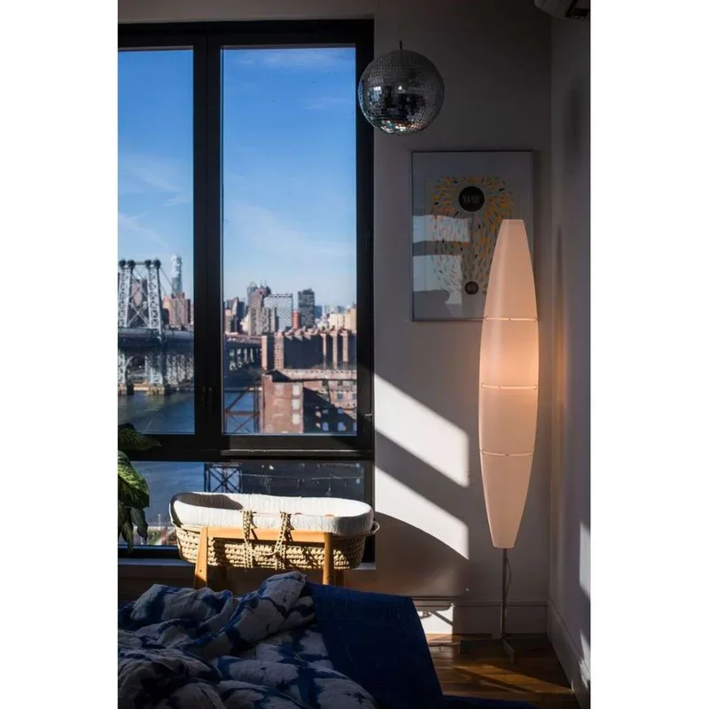 Havana Vloerlamp Chromed White - Foscarini - Woonkamer - Metaal von Foscarini – Produktfoto