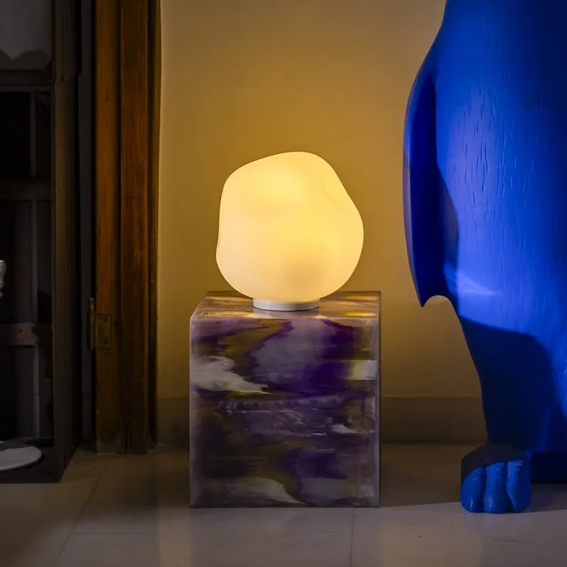 Hoba Media tafellamp, Ø 24 cm, dimbaar, glas - Foscarini - Woonkamer - Designer - Bol von Foscarini – Produktfoto
