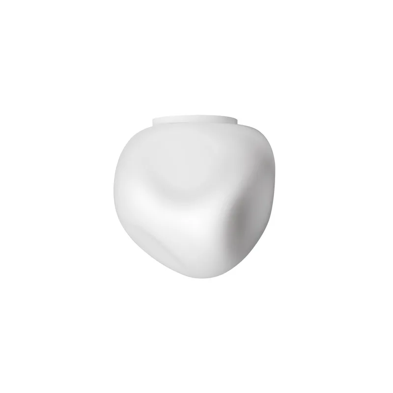 Hoba Midi plafondlamp, Ø 19 cm, wit, glas - Foscarini - Woonkamer - Designer - Bol de Foscarini – photo du produit