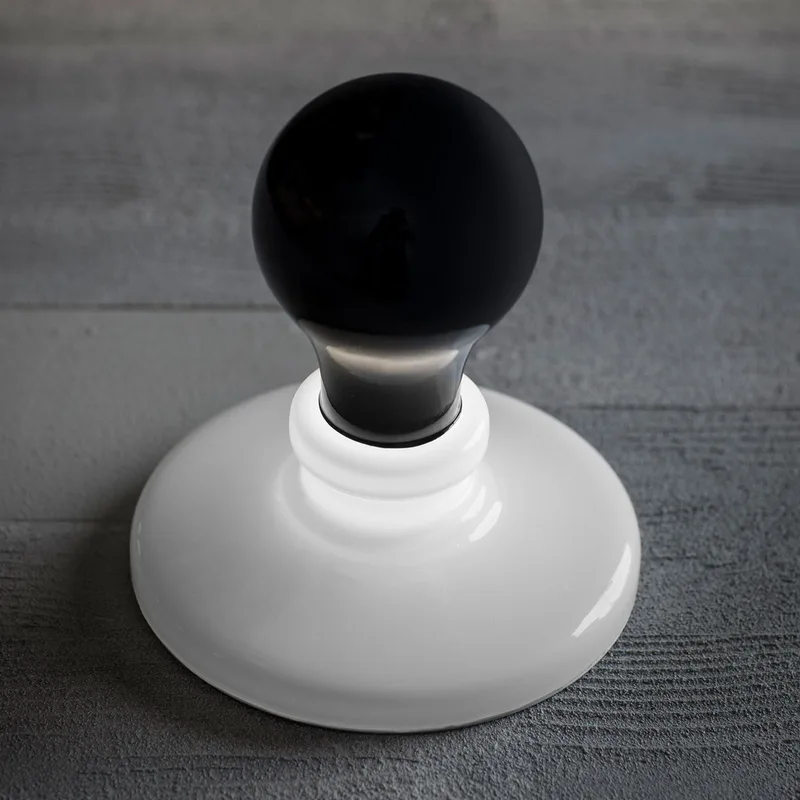 Light Bulb Tafellamp Zwart - Foscarini Black Light - Woonkamer - Designer - Glas by Foscarini – product photo