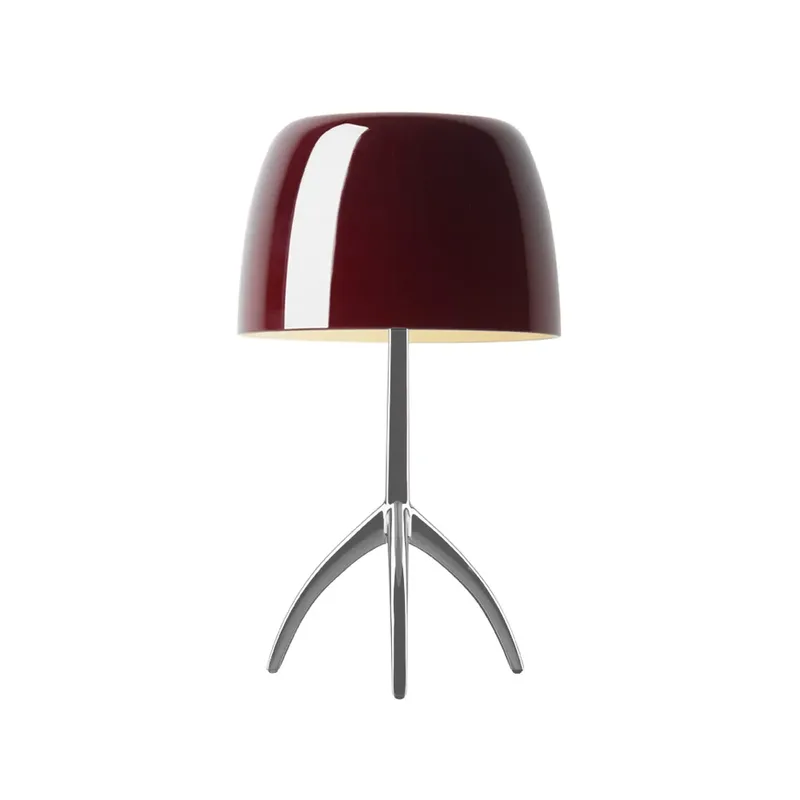 Lumiere Grande dimmbare Tischleuchte kirschrot, Aluminium von Foscarini – Produktfoto