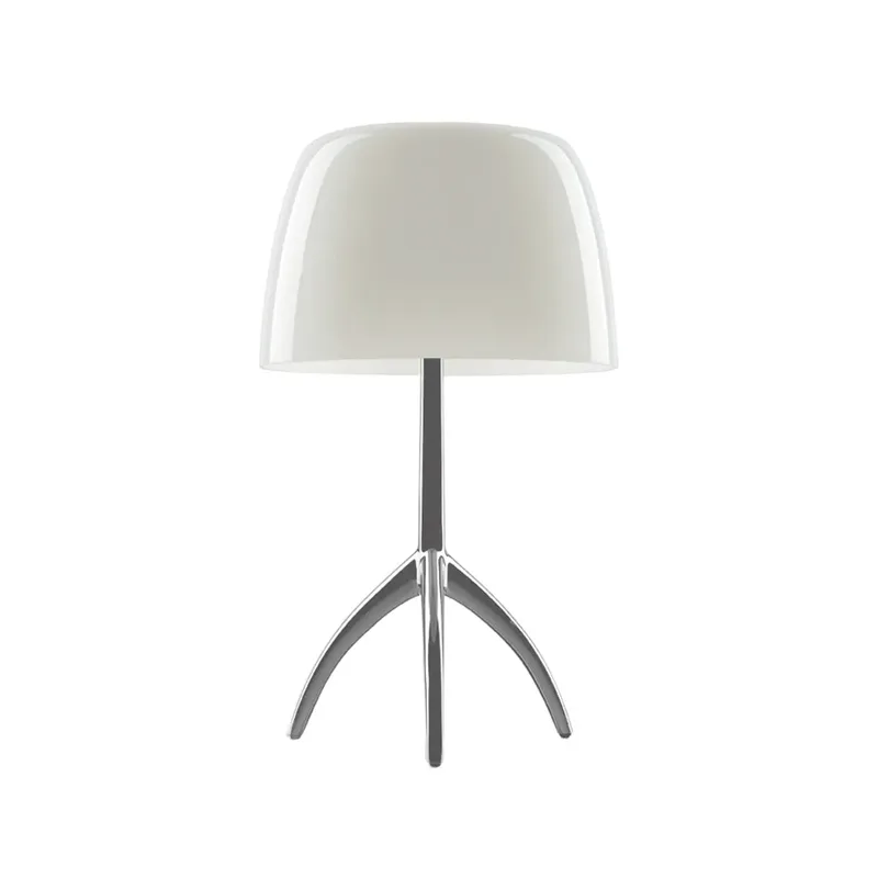 Lumiere Grande dimmbare Tischleuchte warmweiß, Aluminium von Foscarini – Produktfoto