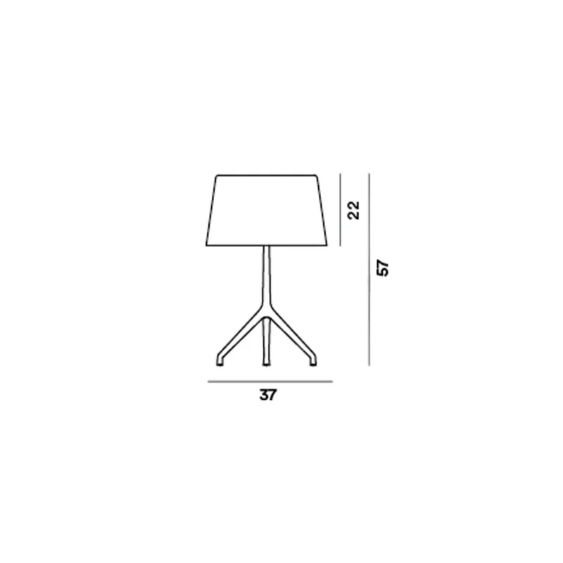 Lumiere XXL Tafellamp Zwart Chroom Wit - Foscarini - Woonkamer - Aluminium von Foscarini – Produktfoto