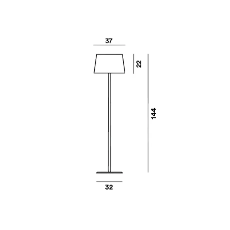 Lumiere XXL VloerLamp Alu/Wit - Foscarini - Woonkamer - Aluminium by Foscarini – product photo