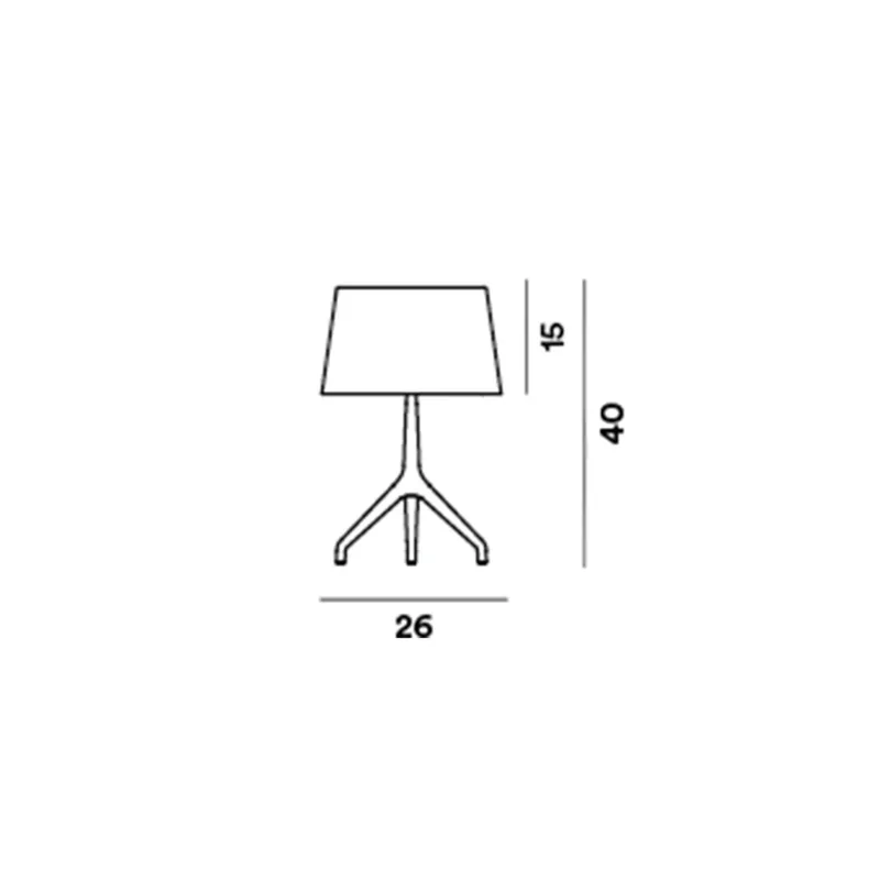 Lumiere XXS Tafellamp Zwart Chroom Gray - Foscarini - Aluminium von Foscarini – Produktfoto