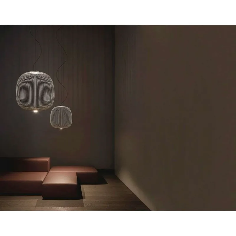 Spokes 2 Hanglamp Wit - Foscarini - Metaal de Foscarini – photo du produit