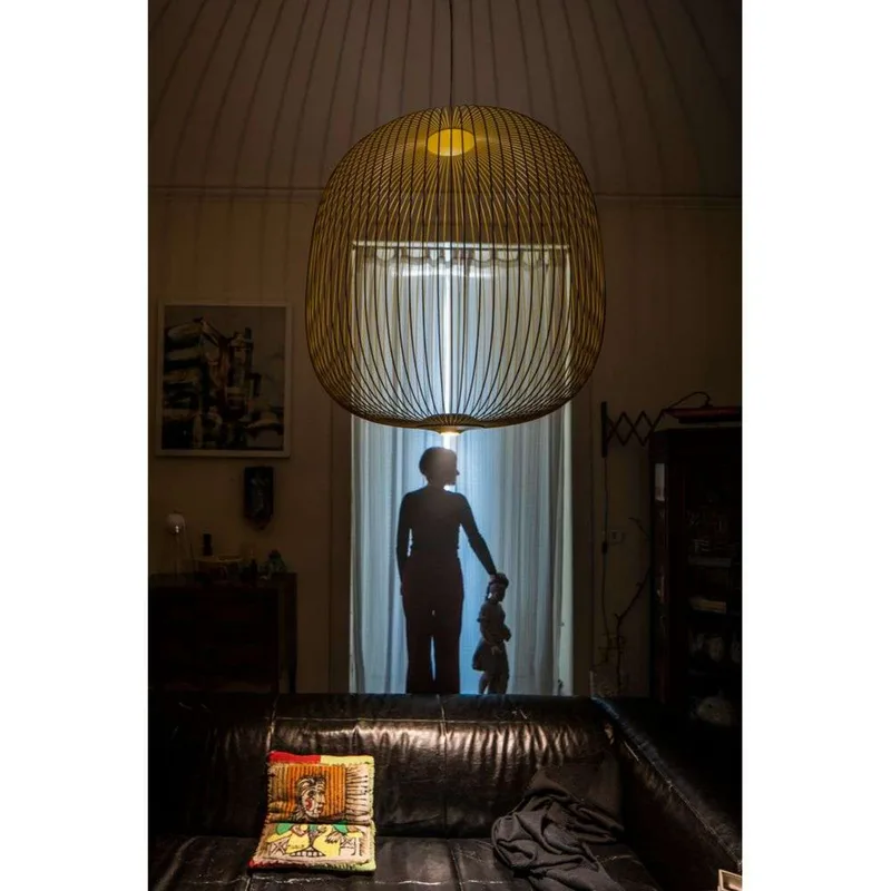 Spokes 2 Large LED Hanglamp Dimbaar Koper - Foscarini - Metaal von Foscarini – Produktfoto