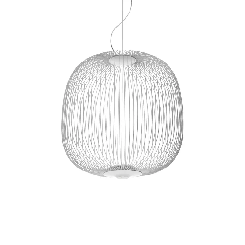 Spokes 2 Pendelleuchte Weiß de Foscarini – photo du produit