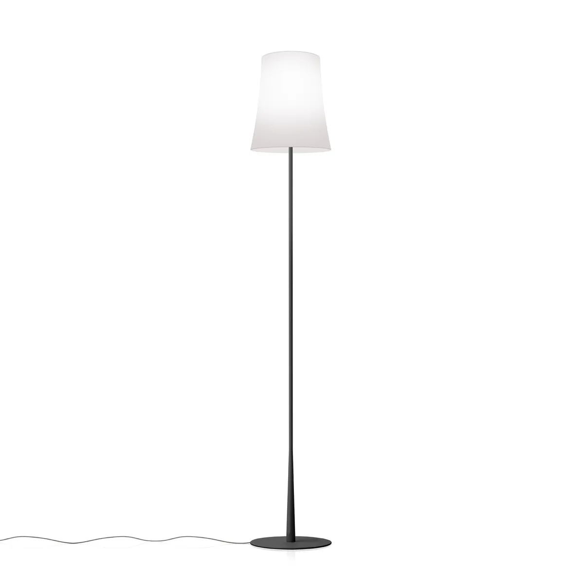 Stehleuchte Birdie - Schwarz - lackiertes Aluminium - Designer Ludovica & Roberto Palomba von Foscarini – Produktfoto
