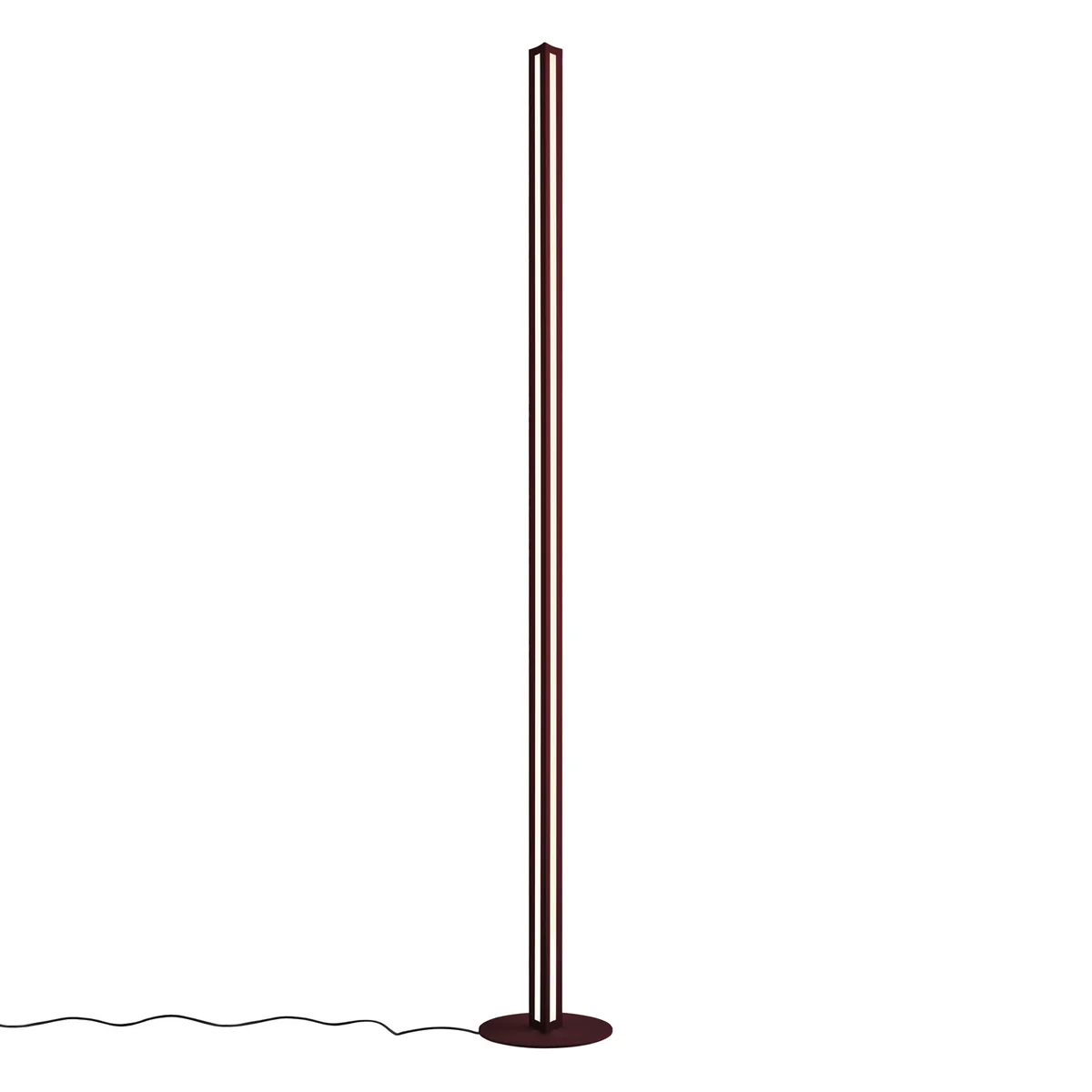 Stehleuchte Chiaroscura - Rot - klarlackbeschichtetes Aluminium - Designer Francesco Meda by Foscarini – product photo