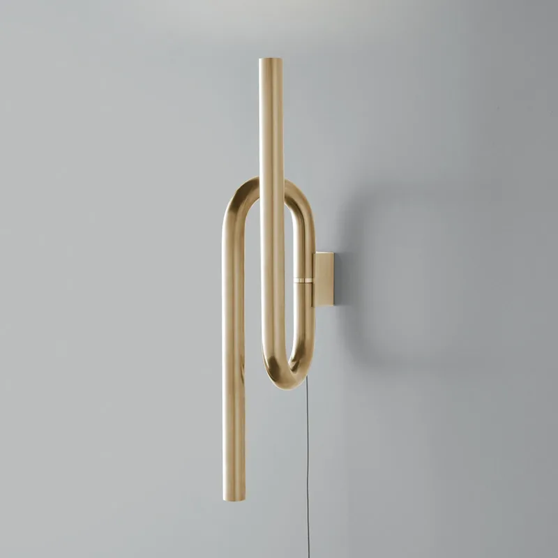 Tobia wandlamp goud - Foscarini - Woonkamer - Designer - Metaal - Meerdere lampen von Foscarini – Produktfoto