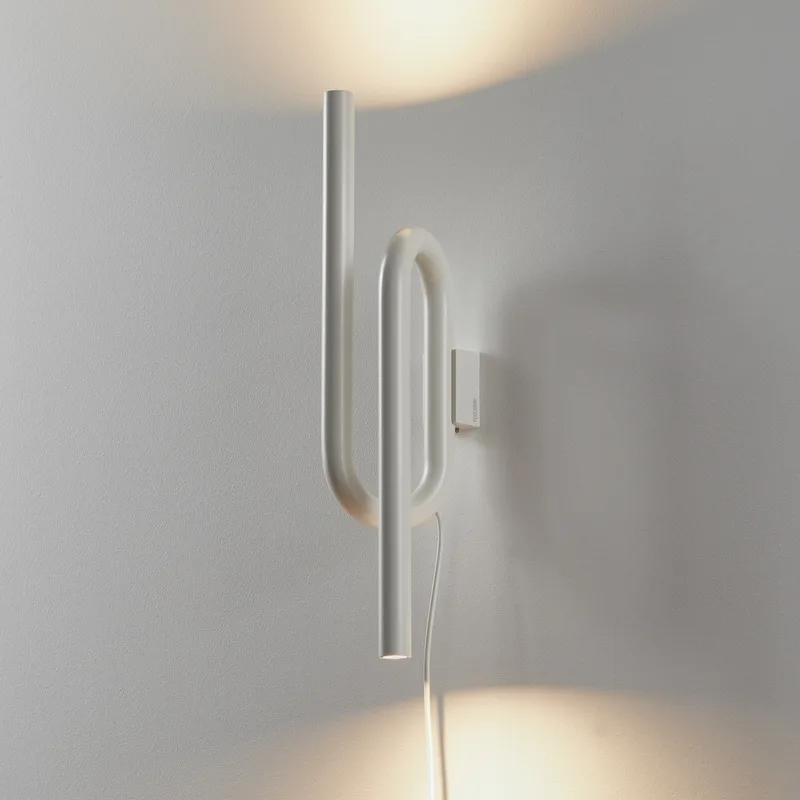 Tobia wandlamp White - Foscarini - Woonkamer - Designer - Metaal - Meerdere lampen von Foscarini – Produktfoto