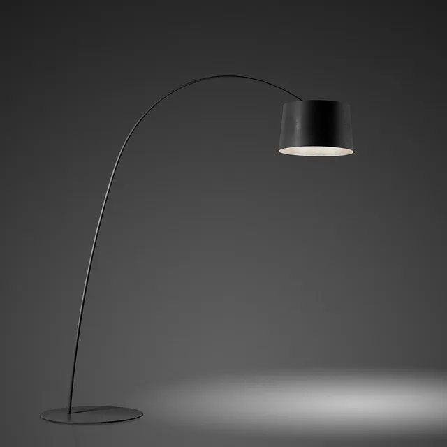 Twice as Twiggy LED Vloerlamp Zwart - Foscarini - Woonkamer - Metaal