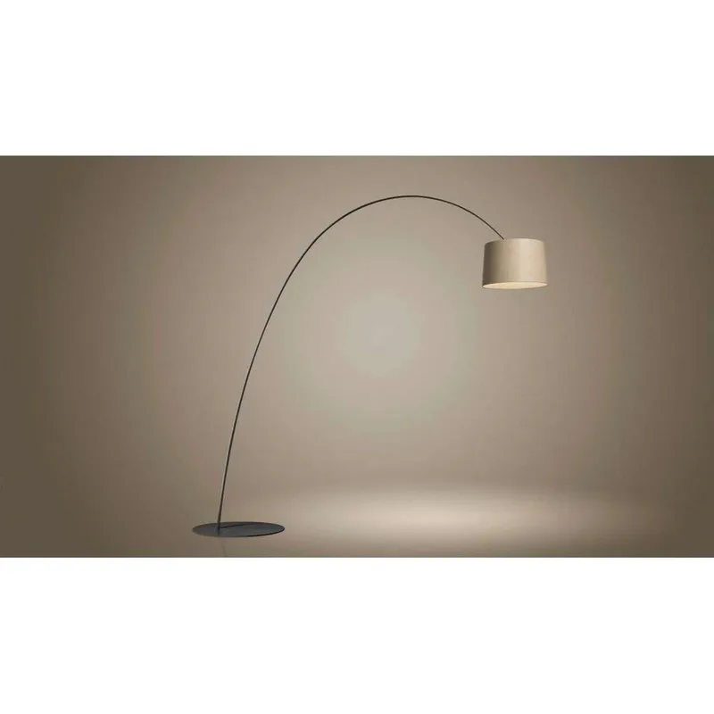 Twiggy Elle Wood vloerlamp, dimbaar, hout/zwart - Foscarini - Woonkamer - Metaal by Foscarini – product photo