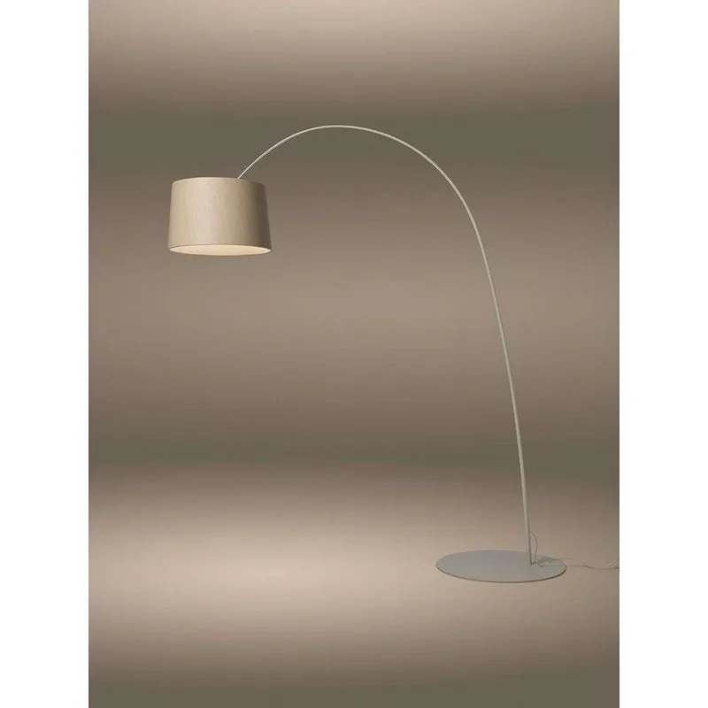 Twiggy LED Vloerlamp Greige/Wood - Foscarini - Woonkamer - Metaal by Foscarini – product photo