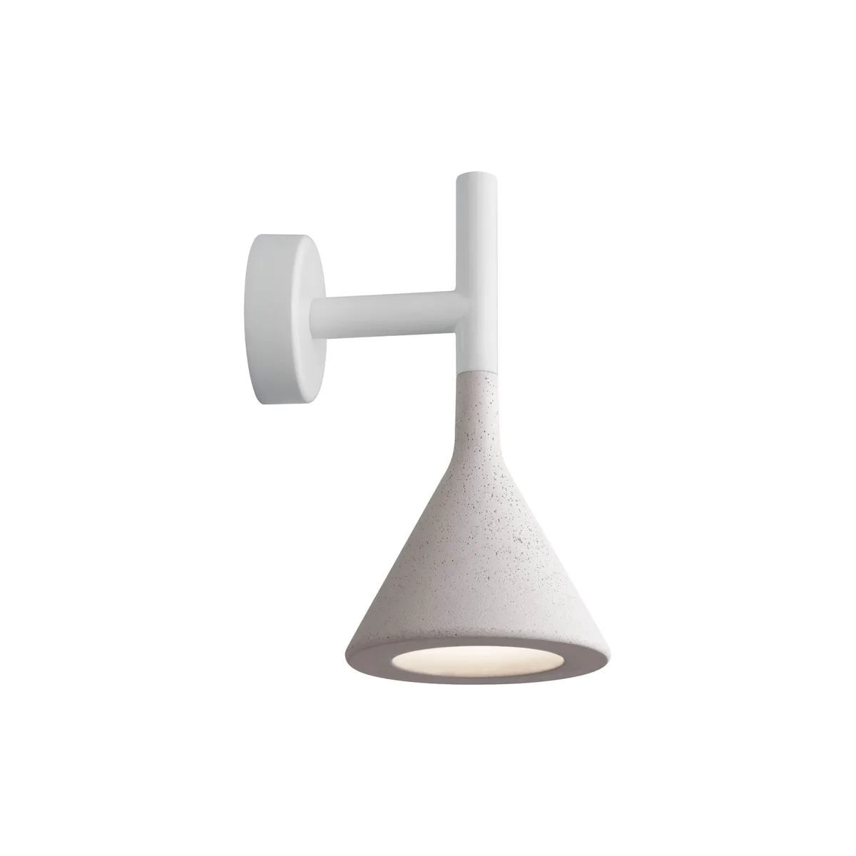 Wandleuchte Aplomb - Weiß - Zement - Designer LucidiPevere Studio de Foscarini – photo du produit