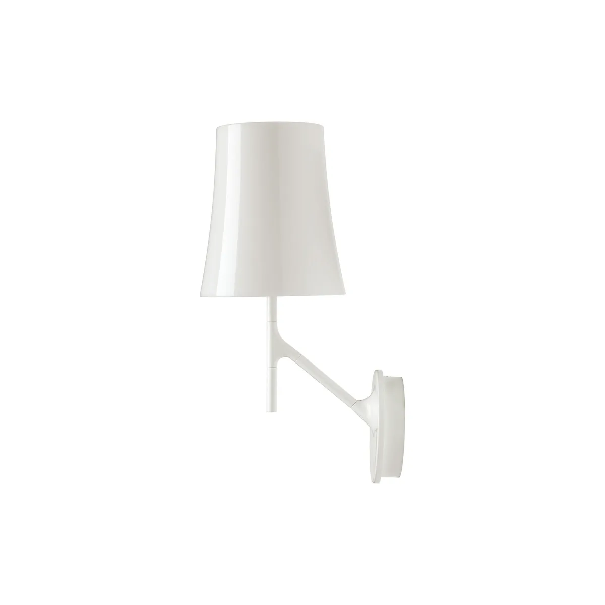 Wandleuchte Birdie - Weiß - klarlackbeschichteter rostfreier Stahl - Designer Ludovica & Roberto Palomba von Foscarini – Produktfoto