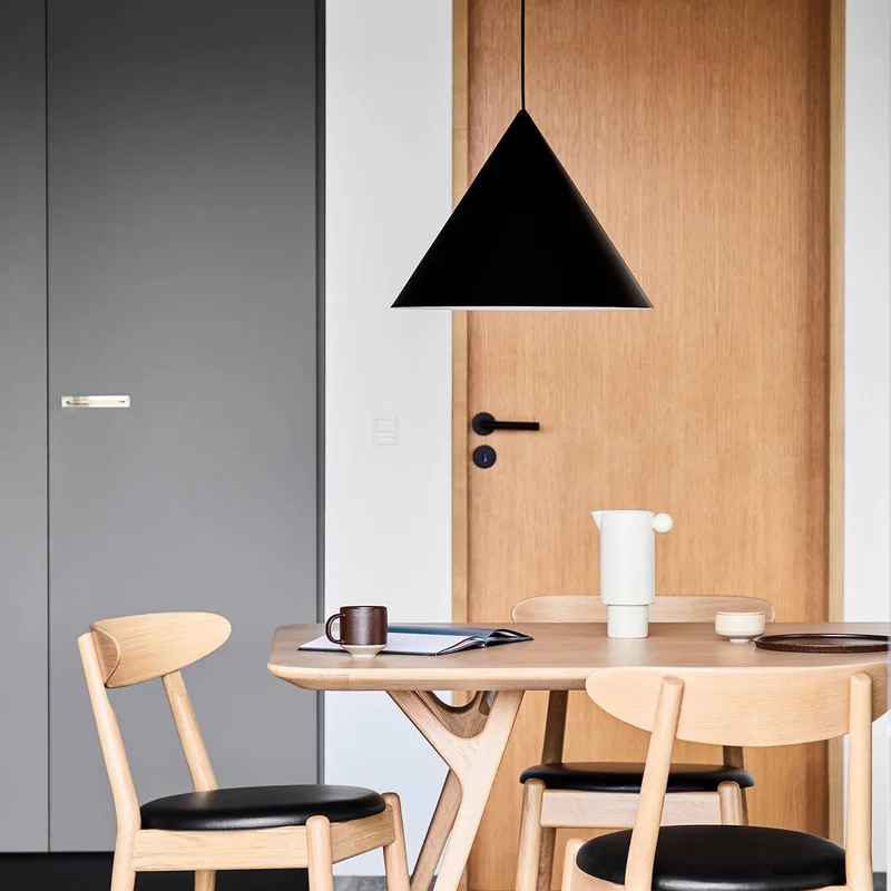 Benjamin hanglamp, Ø 30 cm, zwart by Frandsen in Zwart, wit – product photo
