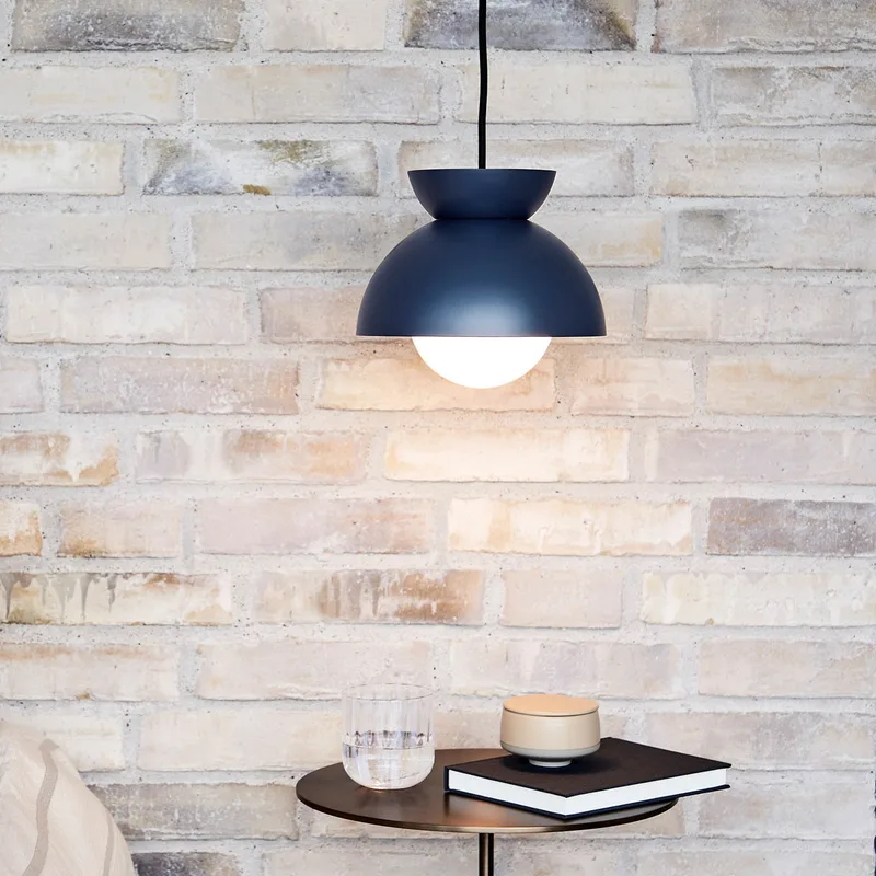 Butterfly Hanglamp Ø21 Steel Blue - Frandsen - Woonkamer - Designer - Metaal - 1 lamp by Frandsen – product photo