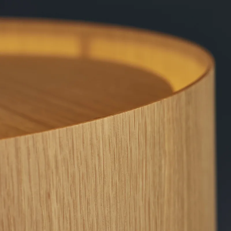FM 1954 hanglamp Ø28 Oak - FRANDSEN - Woonkamer - Designer - Hout - Met lampenkap van Frandsen – productfoto