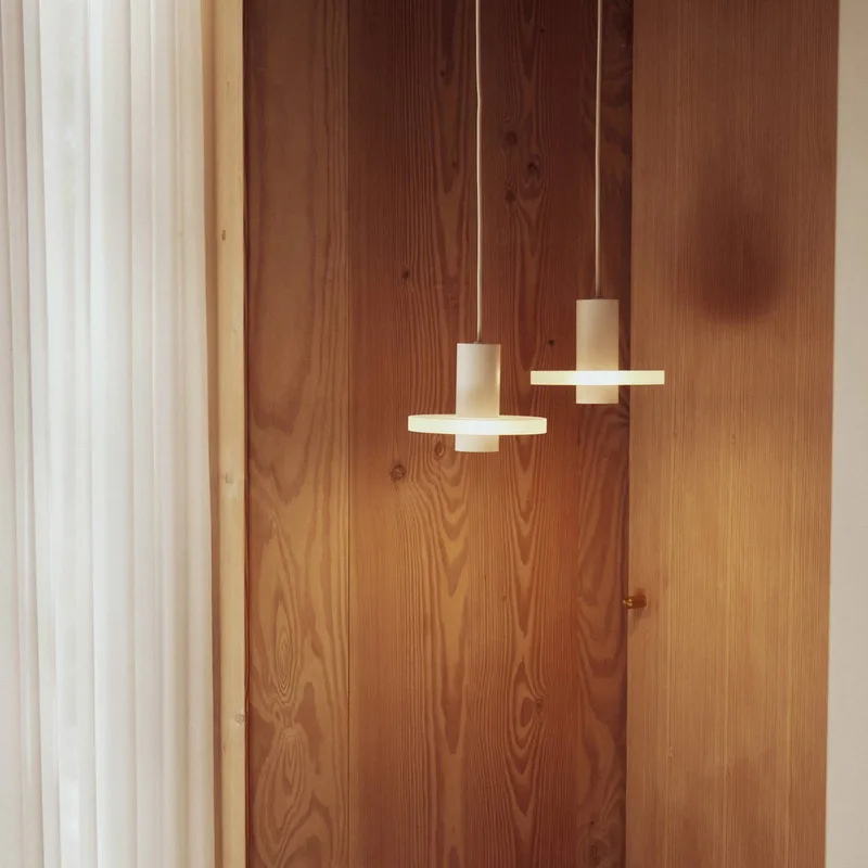 hanglamp Flake, matwit, Ø 19 cm, stekker van Frandsen in Wit – productfoto