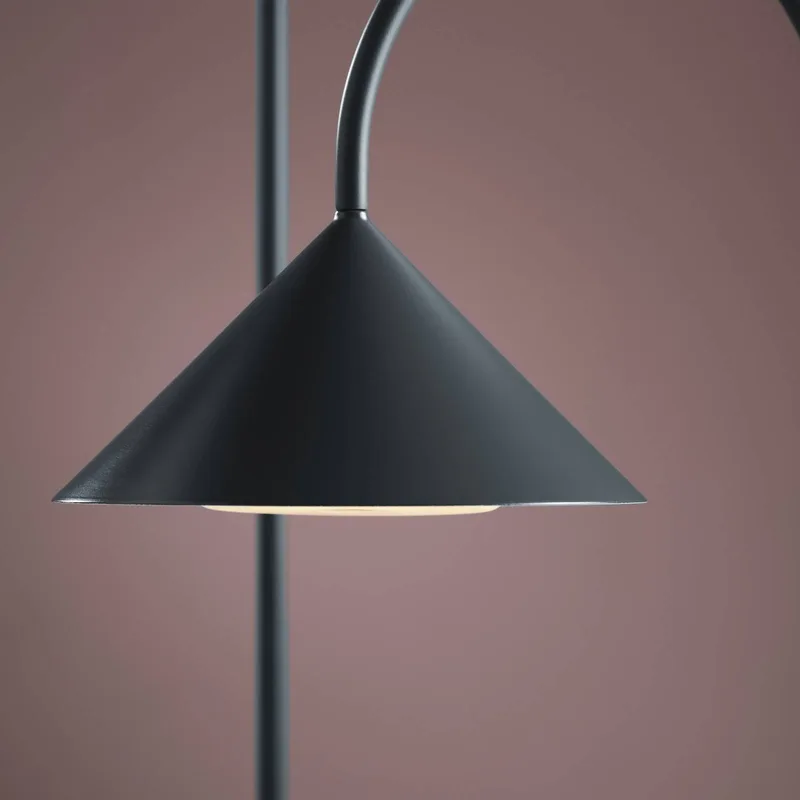 LED vloerlamp op accu Grasp, 72 cm, metaal van Frandsen in Petrol – productfoto