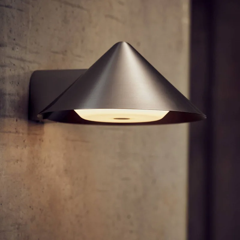 LED wandlamp Grasp, 15 cm de Frandsen en Roestvrij staal – photo du produit