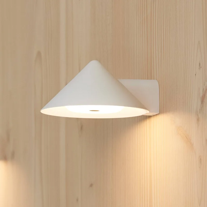 LED wandlamp op batterijen Grasp, breedte 15 cm de Frandsen en Wit – photo du produit