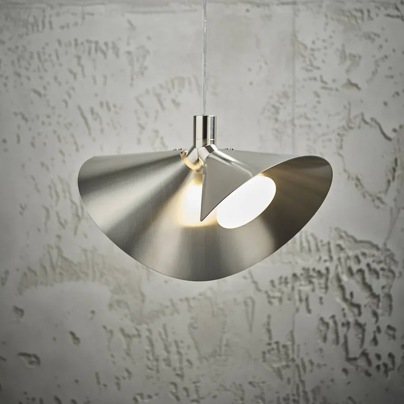 Peel hanglamp, staalkleurig, breedte 39 cm by Frandsen in Staal – product photo