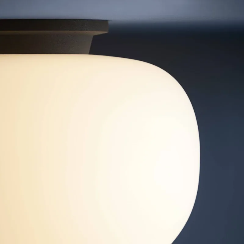 plafondlamp Supernate Ø 28 cm by Frandsen in Wit opaal, zwart – product photo