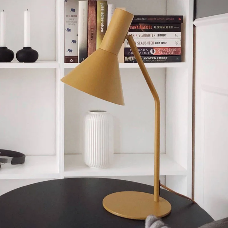 Tafellamp Lyss, lichtbruin, metaal, 50 cm, E27 by Frandsen in Lichtbruin mat – product photo