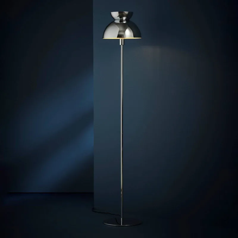 vloerlamp Butterfly, chroomkleurig, 135 cm, E14 by Frandsen in Chroom – product photo