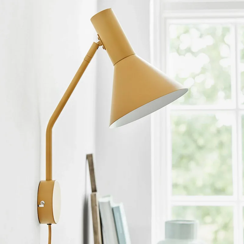 wandlamp Lyss, lichtbruin, stekker, 42 cm, E27 by Frandsen in Lichtbruin mat – product photo