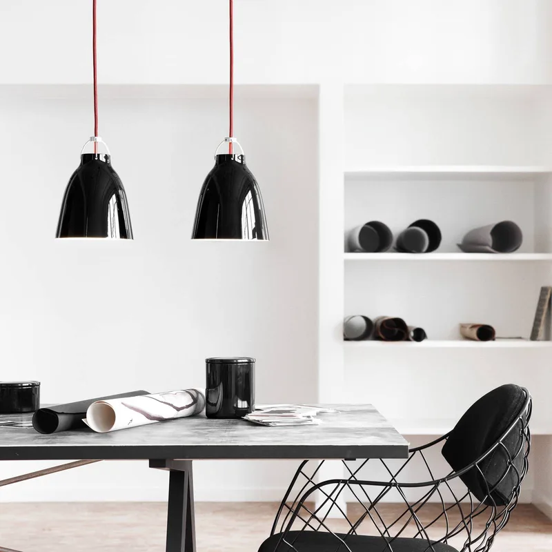 Caravaggio P1 glanzend zwart by Fritz Hansen in Black, Red – product photo 3 of 3