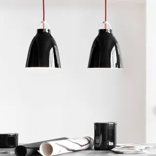Caravaggio P1 glanzend zwart by Fritz Hansen in Black, Red – product photo 2 of 3