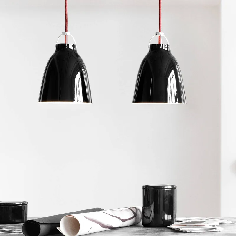 Caravaggio P1 glanzend zwart by Fritz Hansen in Black, Red – product photo 2 of 3