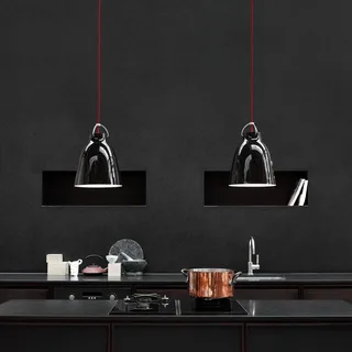 Caravaggio P2 glanzend zwart by Fritz Hansen in Black, Red – product photo 2 of 2