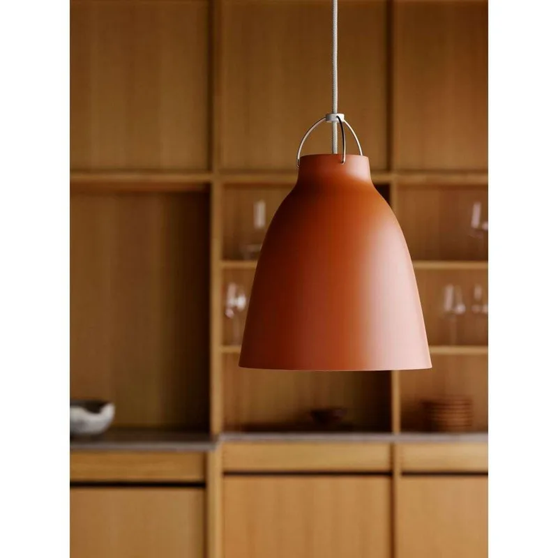 Caravaggio™ P2 Hanglamp Matt Rusty Rood van Fritz Hansen – productfoto