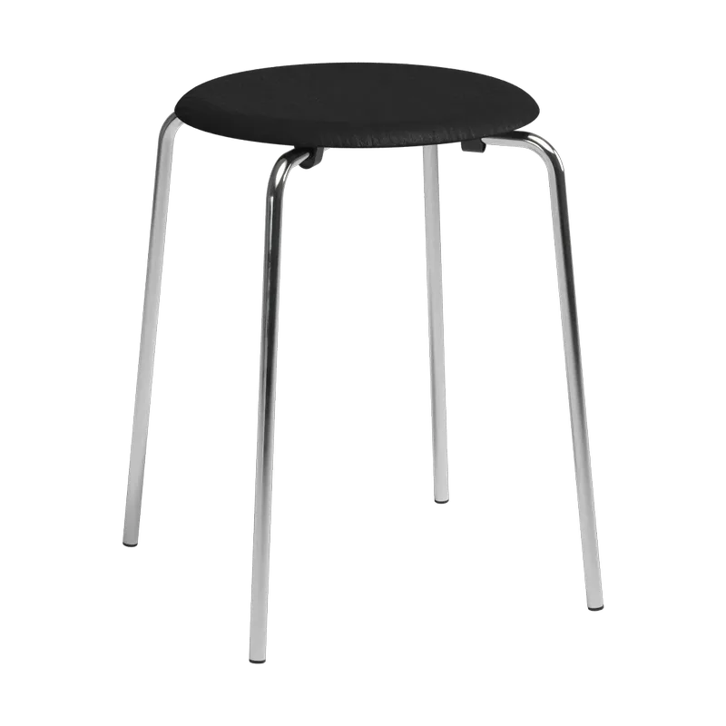 Dot Hocker Esche schwarz-Chrom från Fritz Hansen – produktbild