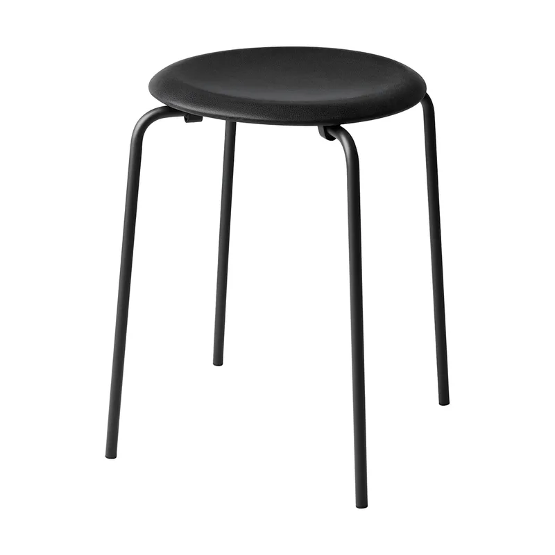 Dot Hocker Leder Essential black-matt black by Fritz Hansen – product photo