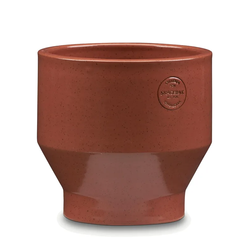 Edge Blumentopf (Indoor) Ø18 cm Burned red von Fritz Hansen – Produktfoto