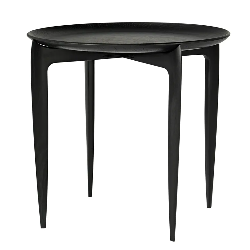 Foldable Tray Table Ø 45cm Schwarz by Fritz Hansen – product photo
